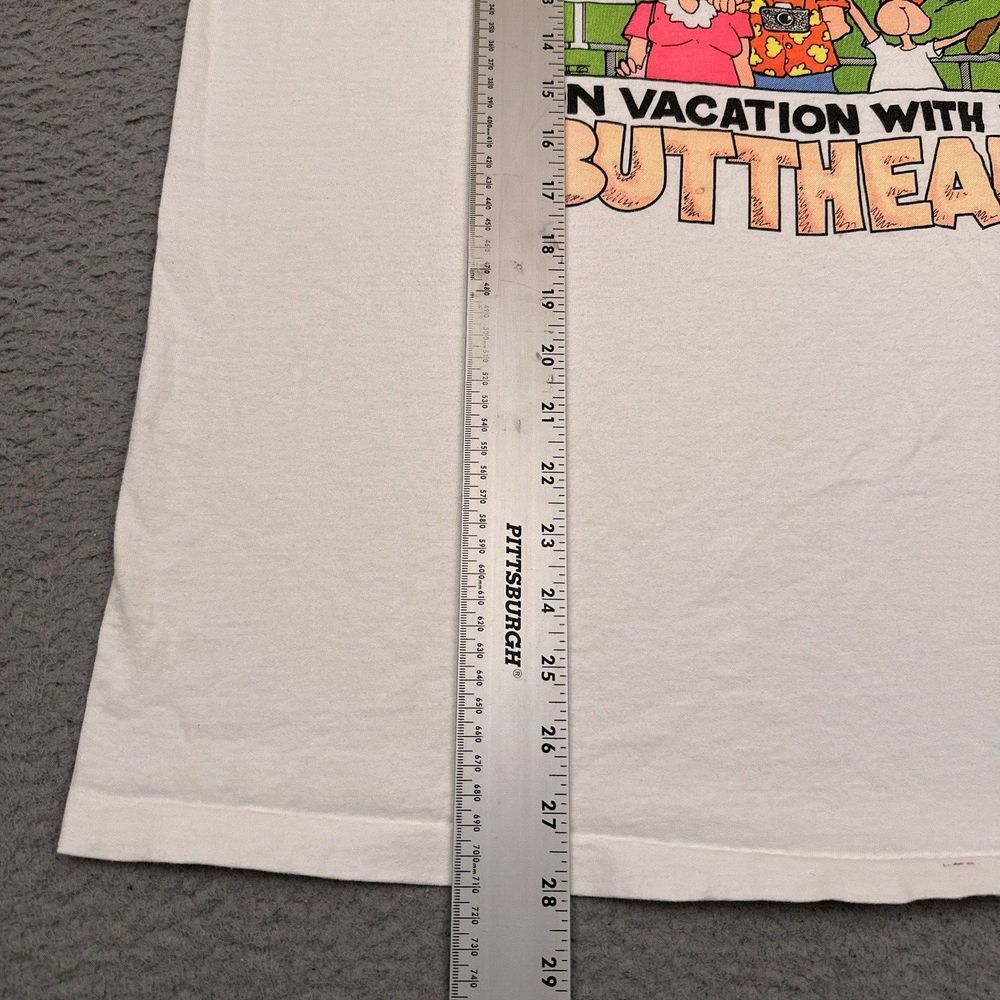 Vintage "On Vacation with the Buttheads" Mount Buttmore T-Shirt Mens XL USA READ - Picture 3 of 7